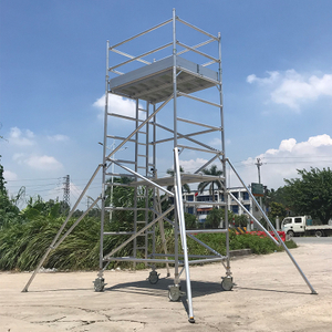 Proveedor Precio mayorista Construcción de erección rápida Torre de andamio móvil de aluminio
